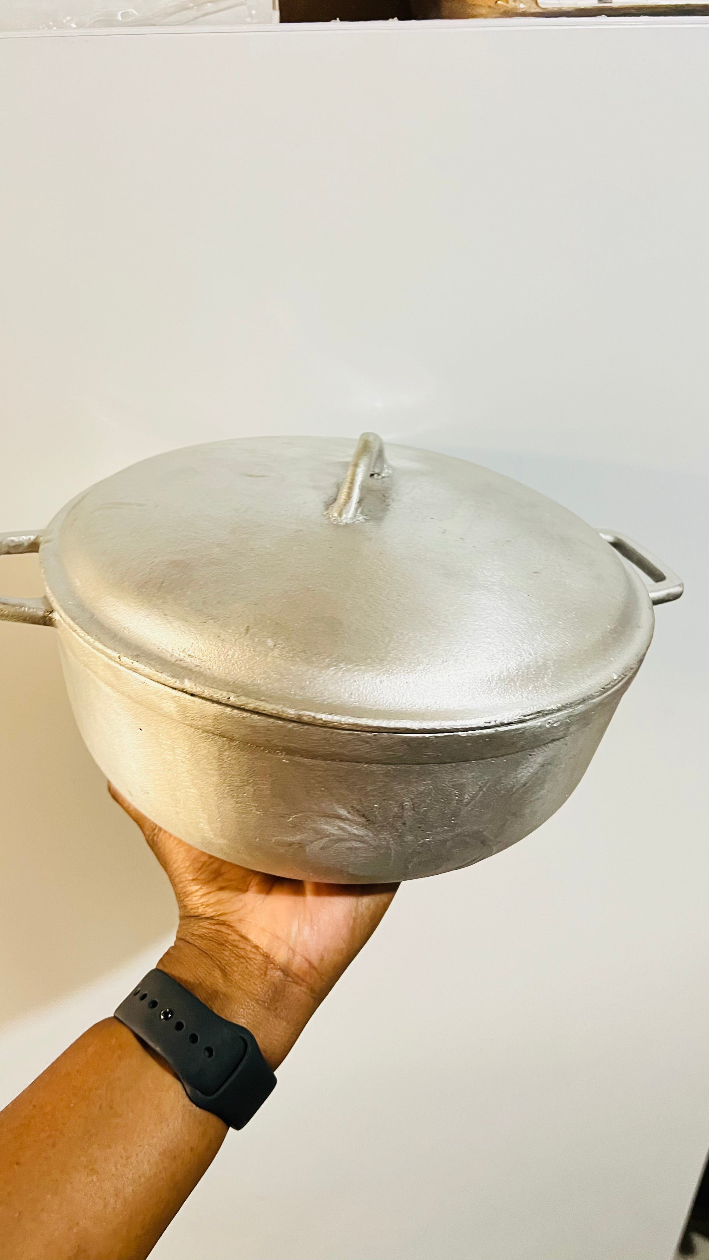 100% Jamaican 9 Dutch (Dutchie) Cooking Pot. Real Aluminum pot with FREE  GIFT