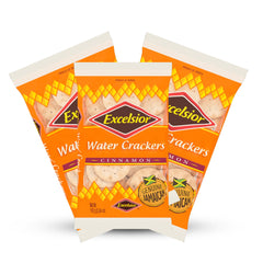 EXCELSIOR CINNAMON WATER CRACKERS PACK OF (3) 300g