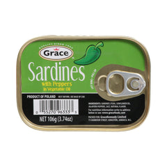 Grace Sardines With Peppers In Vegetable Oil 106g Sets Of 3