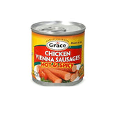 Grace Chicken Vienna Sausage 140g Sets Of 3 Hot & Spicy Shelly