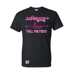 Jamrocker’s Love Y’all For Free T. Shirts D1