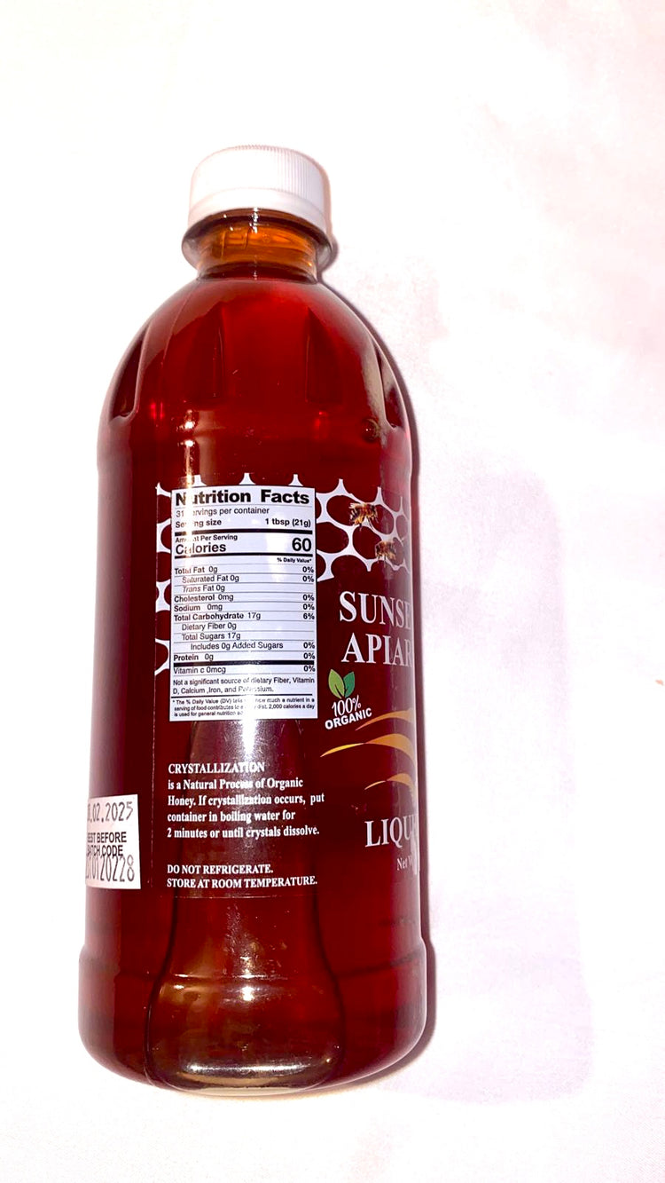 Sunset Apiary Honey 100% Organic 500ml