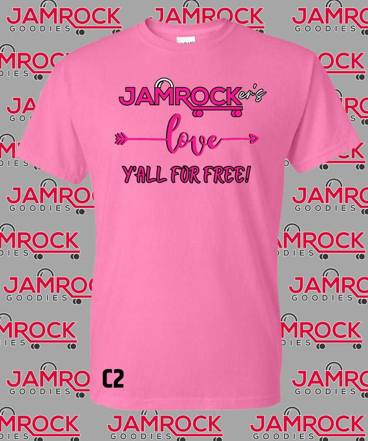 Jamrocker’s Love Y’all For Free Short Selves Shirts C2