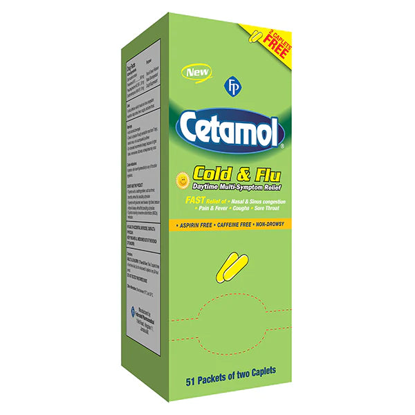 Cetamol Cold & Flu 3 Packs