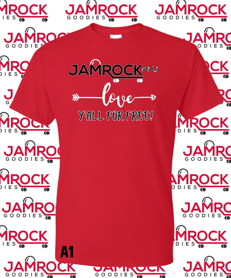 Jamrocker’s Love Y’all For Free Short Selves Shirts A1