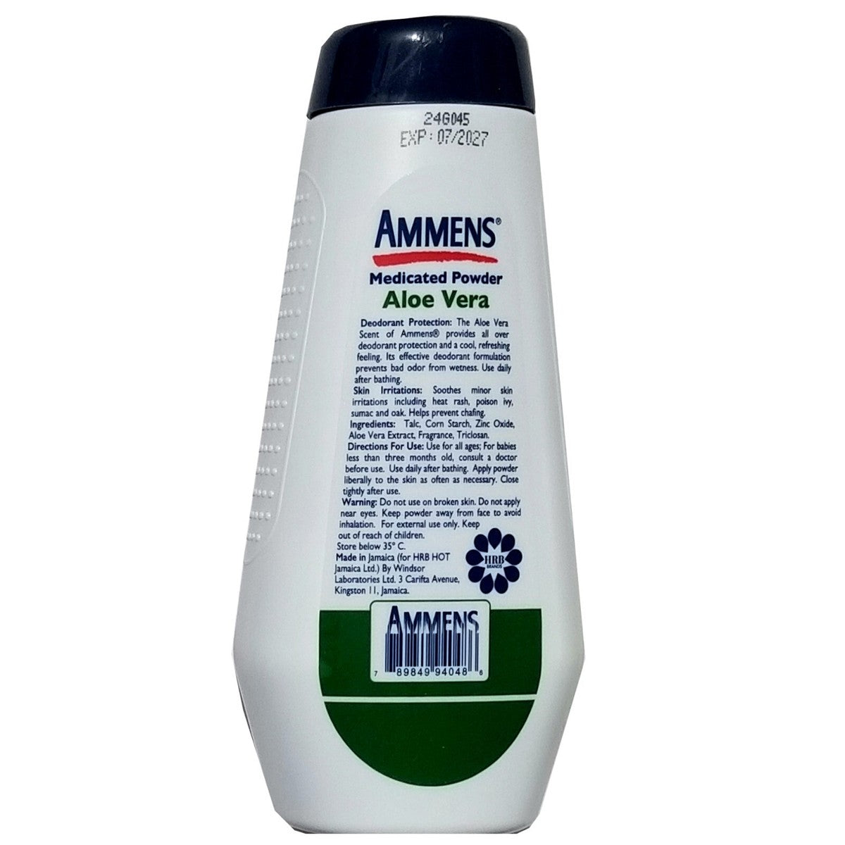 Ammens Medicated Baby Powder 250 g Aloe Vera