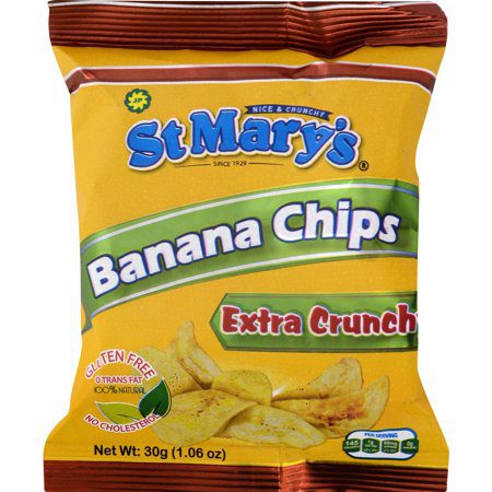 St Mary’s Banana Chips Pack of 20 30g EXTRA CRUNCHY