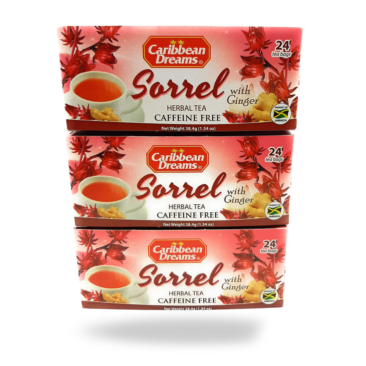 Caribbean Dreams Sorrel With Ginger Tea 38.4G