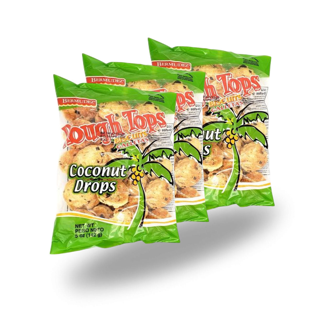Rough Tops Coconut Drops Cookies  Set Of 3