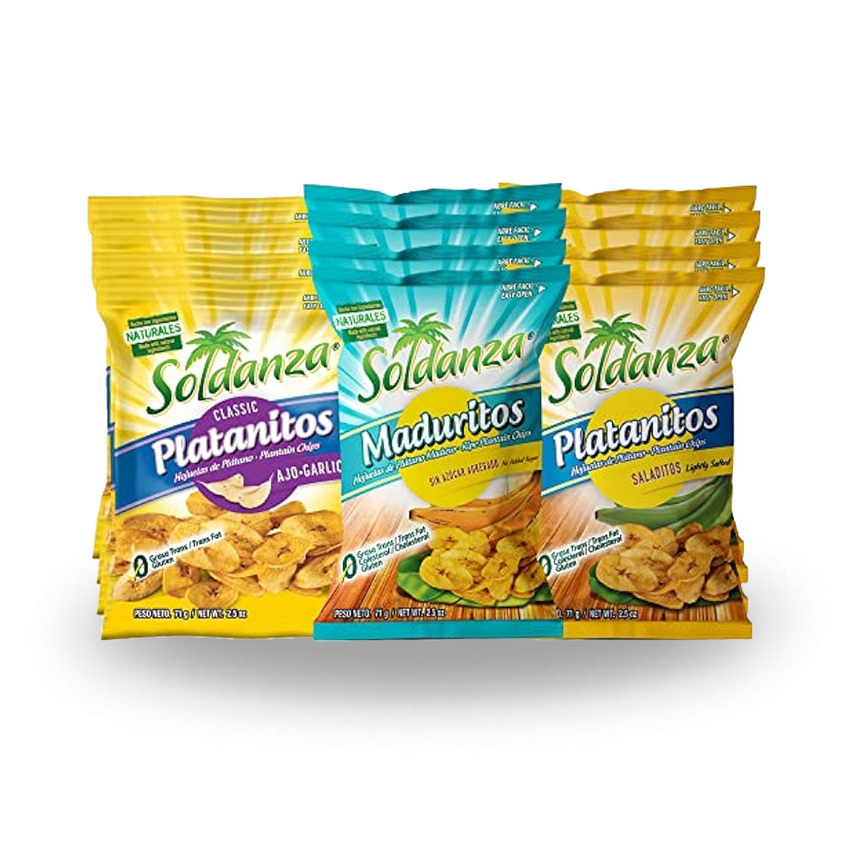 Soldanza Plantain Chips Sweet Pepper Sets of 3