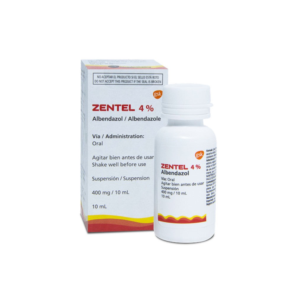 Zentel 4% Suspension 10 ml
