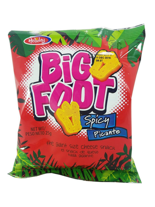 Holiday Big Foot Cheese Snack (Spicy) 12 Pack