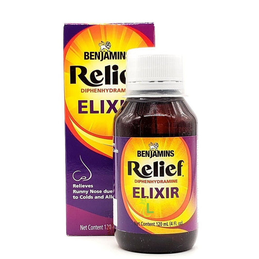 Benjamin Relief  Elixir  120 ML Adult & Children