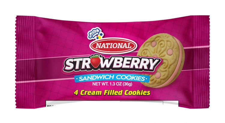 National Strawberry Cookies Pack of 3