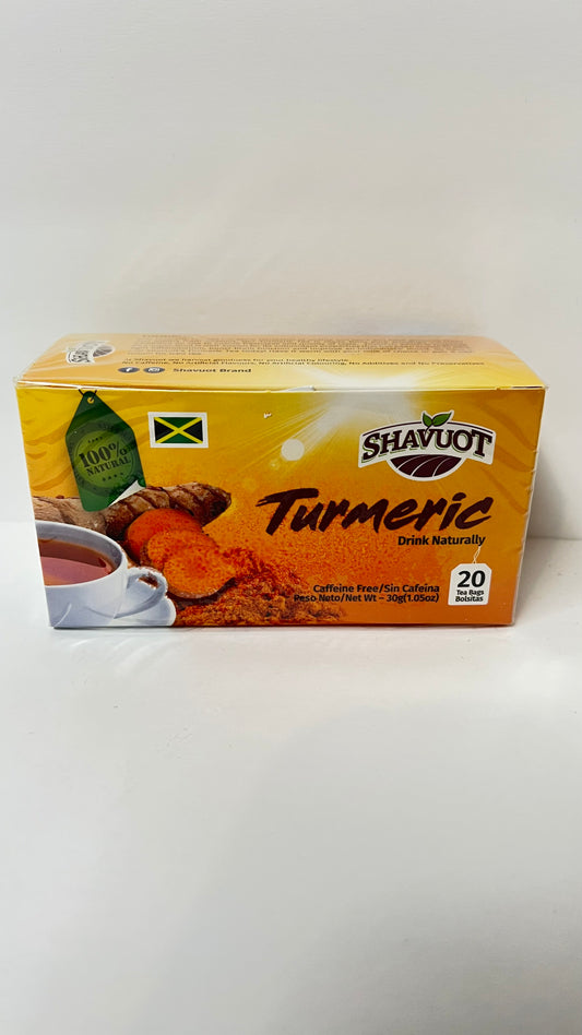 Shavuot Turmeric Tea Bags Caffeine Free