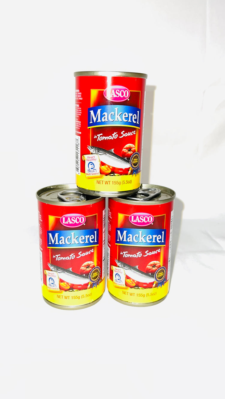 Lasco  Small Mackerel in tomato Sauce 155g Sets of 3