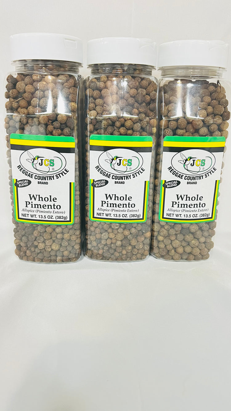 JCS Whole Pimento Seed 13.5oz Sets of 3 Jamaican Country Style
