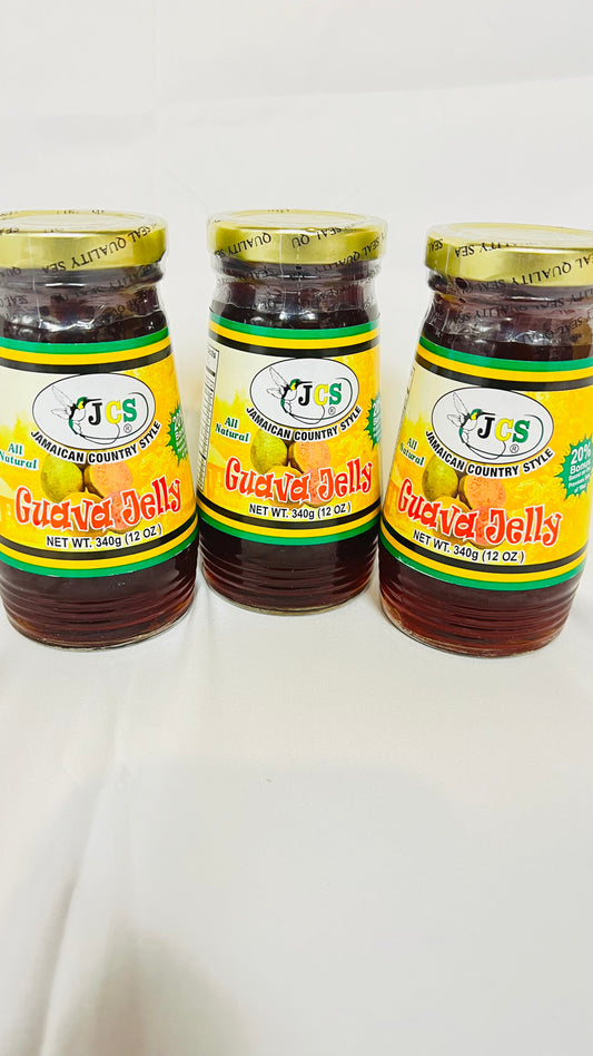 JCS Guava Jam 340g Sets of 3 Jamaican Country Style