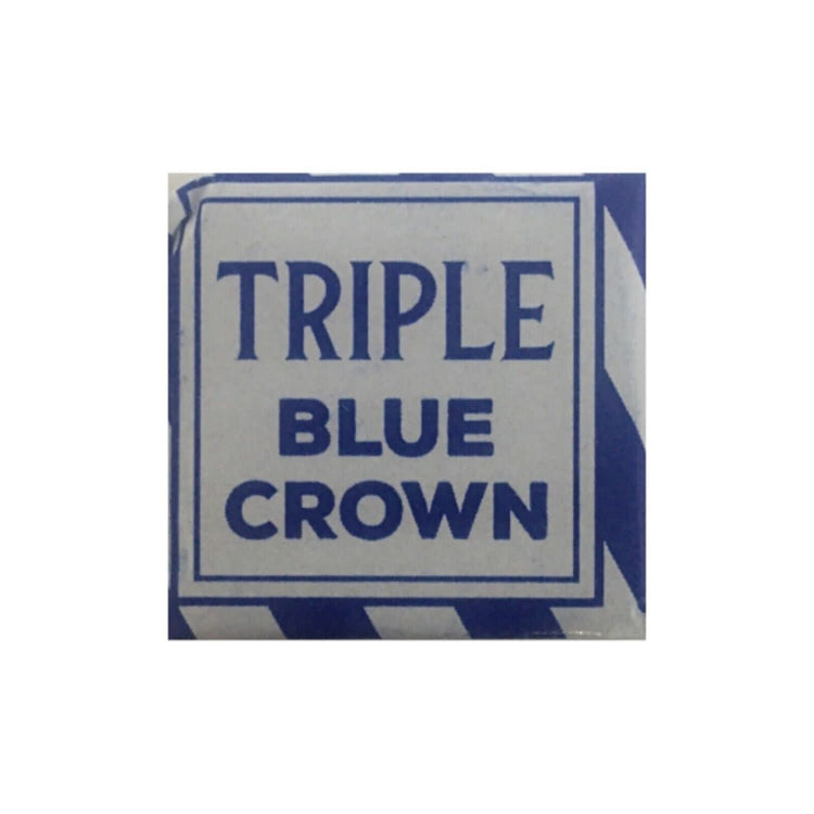 Triple Blue Crown Set Of 3 Cubes